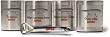 4pc Can Chiller Set Insulated Stainless Steel w/Opener - Fishing - Gifts