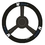 New York Yankees Leather Steering Wheel Cover