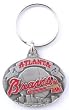 Atlanta Braves Oval Pewter Keychain