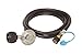 Flame King 90 Degree Low Pressure Propane Gas Regulator Assembly with Quick Connect, 96 Inch, 5/16 Inch ID - 106095-96