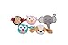 J.L. Childress Pacifier Pal, Pacifier Protector Pocket and Toy, Keeps Binky Protected and Clean, Machine Washable Baby Essentials, Fits 2-3 Pacifiers, Elephant
