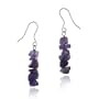 Sterling Silver Genuine Amethyst Chip Earrings