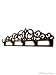 Scroll Rustic Cast Iron Wall Hook Rack Coat Hat Hanger image 1