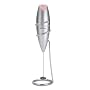 BonJour Oval Frother with Stand, Silver with Pink, Susan G Komen
