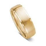 14k Gold Satin Finish Men's Wedding Ring, 7mm