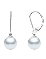PremiumPearl 11-12mm AAA Quality South Sea Pearl Earrings 18k White Gold