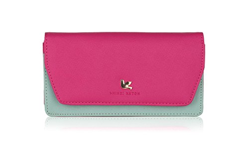 Leiwo Women's Multifunction Long Card Holder Purse Wallet With Shoulder Straps