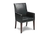 SEVEN Game Tables S203 Wyatt Leather Club Chair (Charcoal)