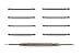 TrendyLuz 8 Spring Bar Pins for 22mm Watch Band, Spring Bar Tool Included