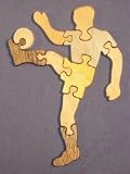 Wooden Educational Jig-Saw Puzzle - Soccer Player