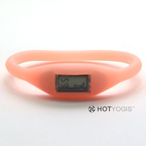 Peach Color Fashionable Silicone Digital Sports Bracelet Wrist Watch (Ion Jelly Anion)