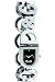 D&G DW0143 Dolce & Gabbana Ladies Day & Night Stainless Steel Bracelet Black Dial Watch