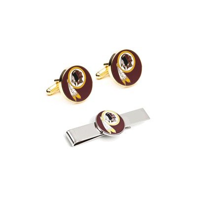 NFL Washington Redskins Cufflinks and Tie Bar Gift Set