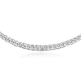 Sterling Silver Braided Wheat Necklace 18