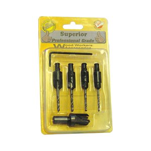 Kaufhof QS-Q-E Counter Sink Set with 3/8 Plug Cutter