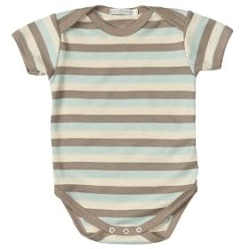 Organics for Kids Striped Vest- Medium- Blue