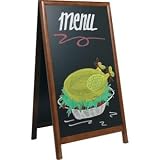 Sandwich A-Board Dark wood Dimensions: 680 x 1200mm