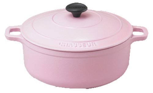 CHASSUR(シャスール)ラウンドキャセロール24cm ピンク CH37224PK