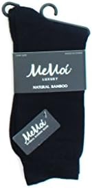 MeMoiWomen's Flat-Knit Bamboo Blend Crew Socks