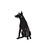 Companion Dog Pet Miniature Pinscher Car Truck Vehicle Bumper Helmet Decal Sticker Wall Art Laptop Design Skin Stickers