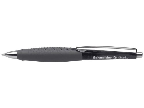 Produkt-Bild: Schneider Novus 133001 Druckkugelschreiber sharky schwarz-transparent / grau, M schwarz