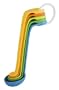 Zak Designs Assorted Brights Measuring Spoons, Set of 5