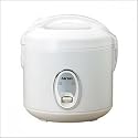 Aroma ARC-914S Cool-Touch 8-Cup Rice Cooker and Steamer, White with Silver Control Panel