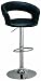 Coaster 29-Inch Swivel Dining Barstool, Black and Chrome