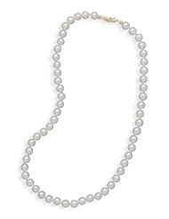 Genuine Elegante Necklace. 16" 5.5-6mm Cultured Freshwater Pearl Necklace. 100% Satisfaction Guaranteed.