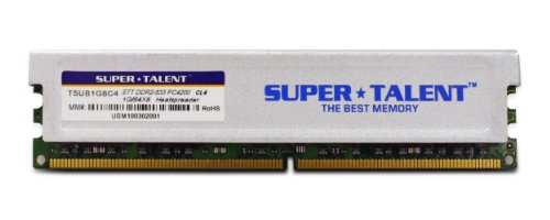 Super Talent DDR2-533 1GB/64x8 CL4 S-RIGID Memory T5UB1G8C4