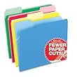 Pendaflex CutLess File Folders, 1/3 Cut, Top Tab, Letter, Assorted Colors, 100 Per Box,( 48440)