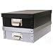 Document Box - Recycled Cardboard - Silver (Silver) (3 3/4