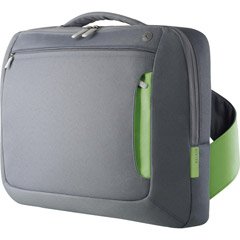 Belkin Deluxe Laptop Messenger Bag, Dove/Green (72-5708)