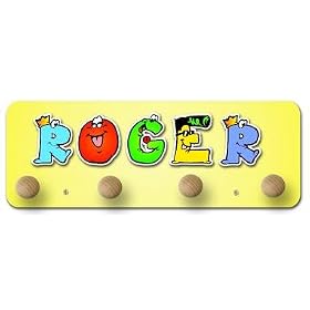 Personalised Childrens 3D Coat Peg Honey