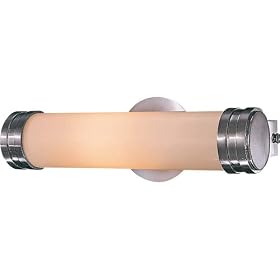 Minka Lavery Bath Art 631-84 Small Glass 1 Light 100w (3"H x 15"W) Vanity Lighting in Brushed Nickel