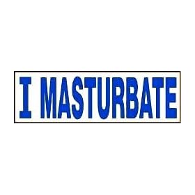 I Masturbate Magnetic Bumper Sticker