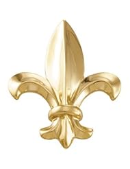Fleur De Lis Brooch 14K Yellow Gold 33.00X26.00 mm