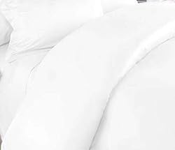 MARRIKAS 300TC Egyptian Cotton FULL/QUEEN Duvet Cover SOLID WHITE