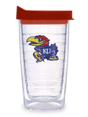 Kansas Jayhawks Tervis Tumbler 16 oz Cup w/ Lid