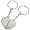 Personalised Broken Heart Joining Keyring Engraved Free