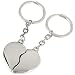 Personalised Broken Heart Joining Keyring Engraved Free