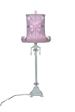 Large Pink Hat Lamp With Shade