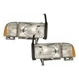 Dodge Ram Headlights OE Style W O Sport Replacement Headlamps Driver Passenger Pair w... by Headlights Depot