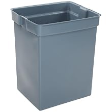 Rubbermaid Commercial LDPE Rigid Waste Can Liner for Glutton Container, 29" x 20.25", Gray