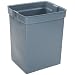 Rubbermaid Commercial LDPE Rigid Waste Can Liner for Glutton Container, 29" x 20.25", Gray