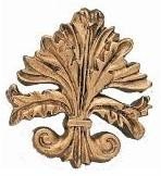 Gold Fleur di Lis Curtain Hooks/Rings