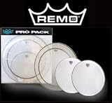 Remo Pinstripe Pro Pack Rock inc 12 13 16 pins Free 14 ambassador coated