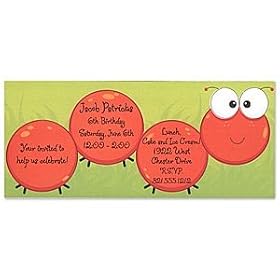 Bug Eyed Bug Invitation Birthday Party Invitations