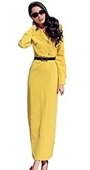 Chiffon Fall Winter Lace Belted Party Dress/Tunic 