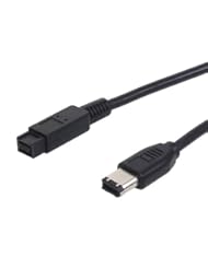 PC Accessory: Fosmon IEEE 1394B FireWire Cable 9 pin to 6 pin M / M (Male/Male) - 6 feet - Fosmon